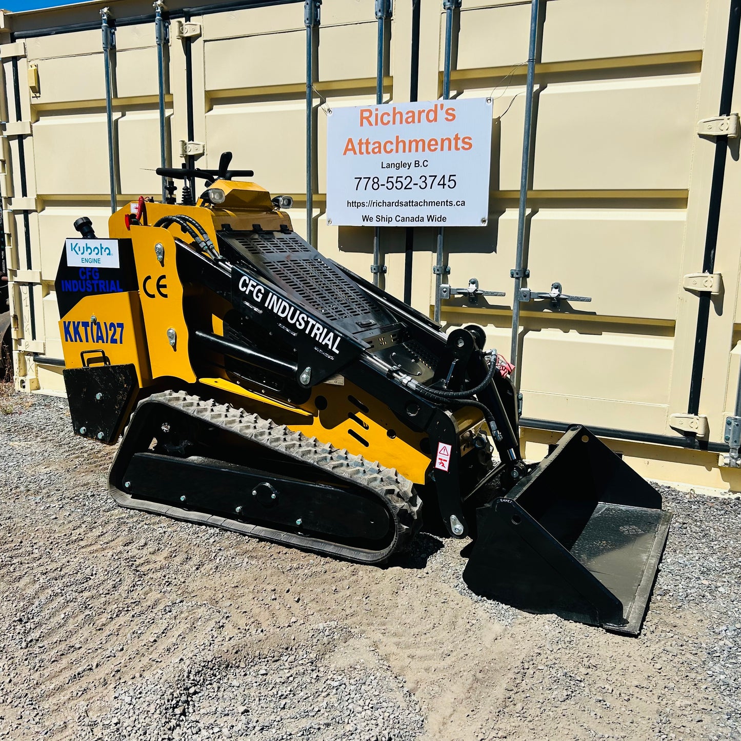 New CFG KKTA27 Kubota Diesel Tracked Mini Skid Steer