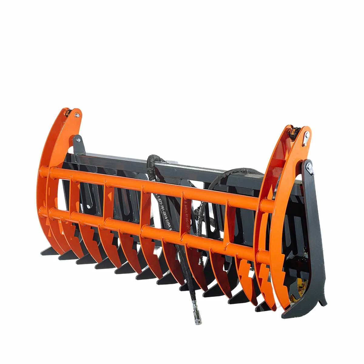 New Skid Steer Skeleton Root Rake Grapple, 2600 LB Grapple Capacity