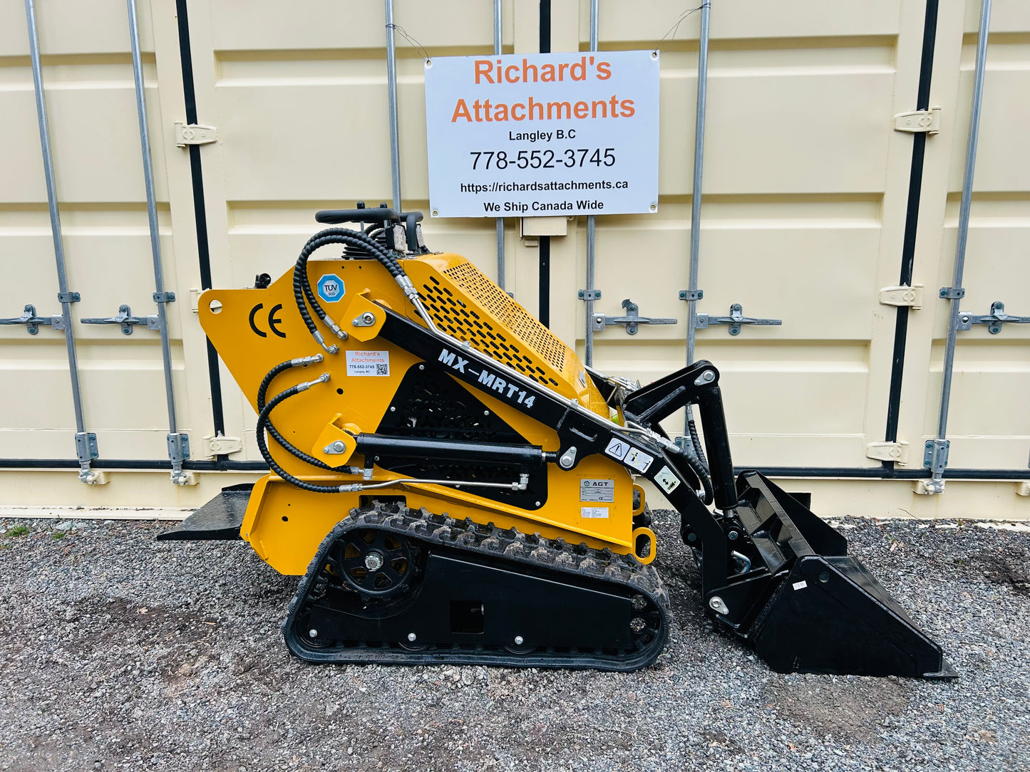 New MX-MRT14 Mini Skid Steer Track Loader