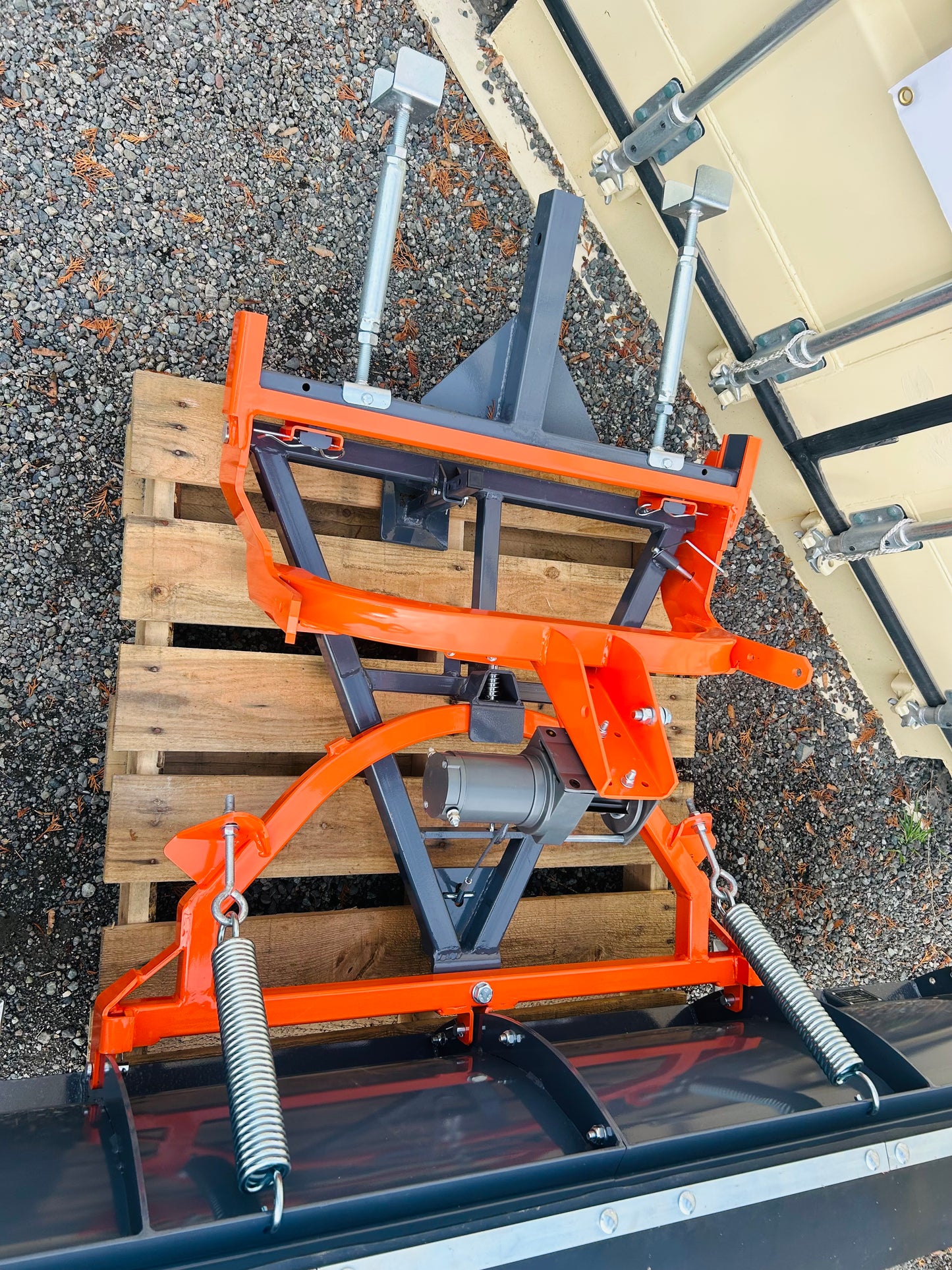 New 84” Truck/SUV Front Mount Snow Plow Pusher, Left and Right Angle, 2” Mount Receiver