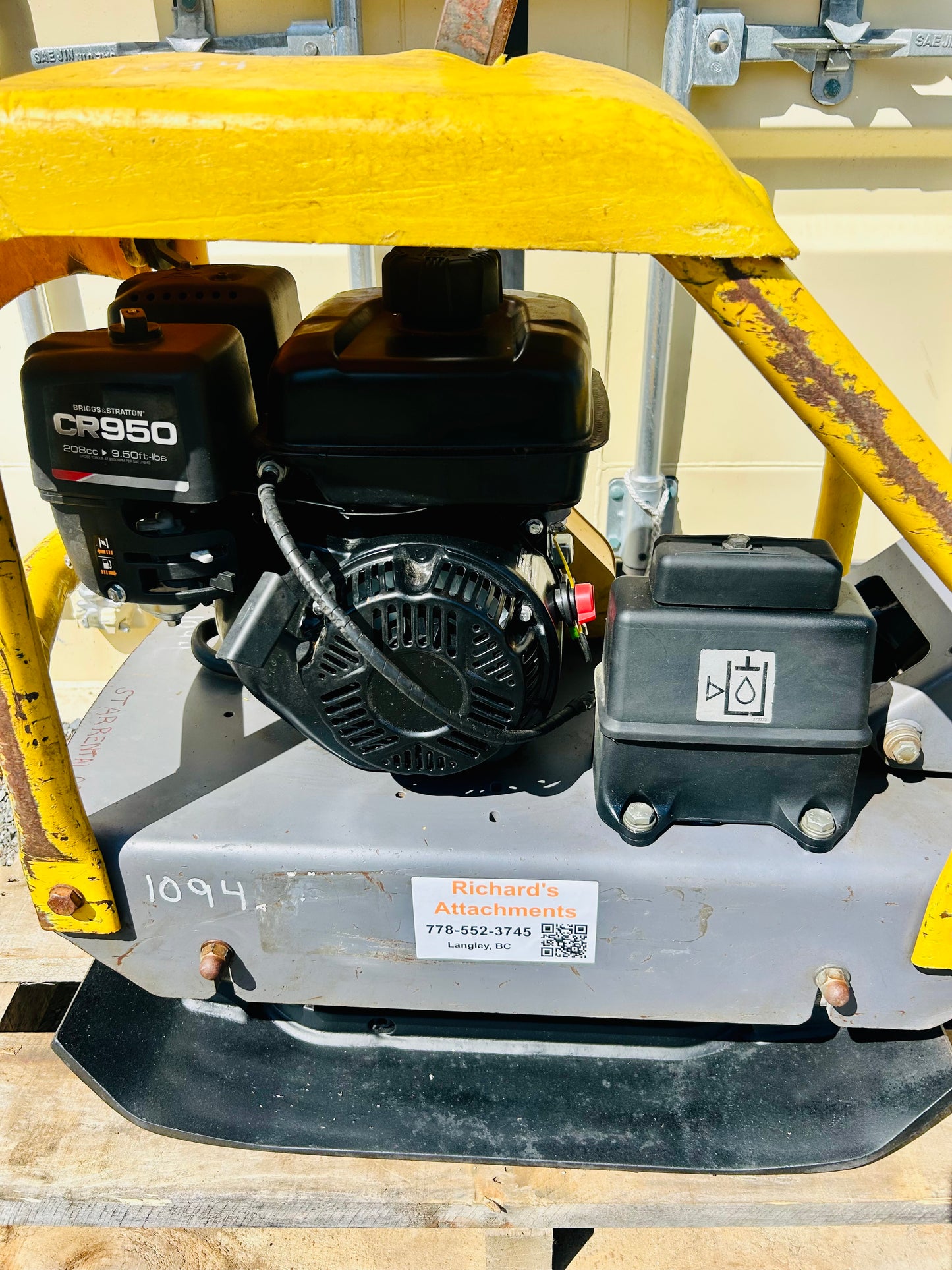 Used Atlas Copco RP204 Hydraulic Plate Compactor / Plate Tamper