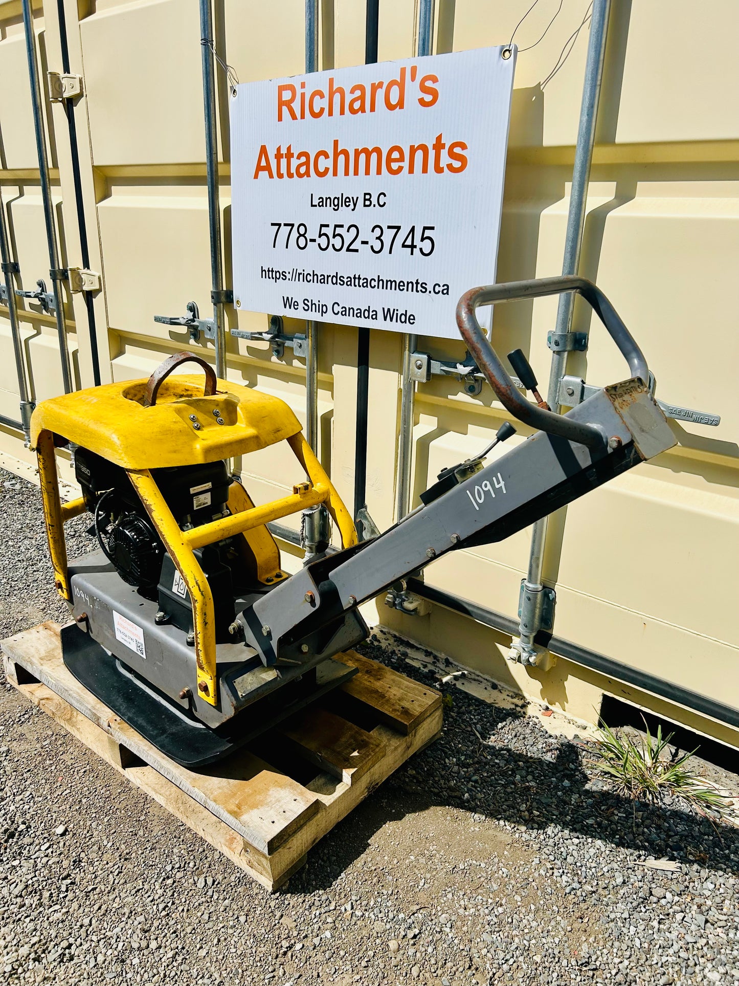 Used Atlas Copco RP204 Hydraulic Plate Compactor / Plate Tamper