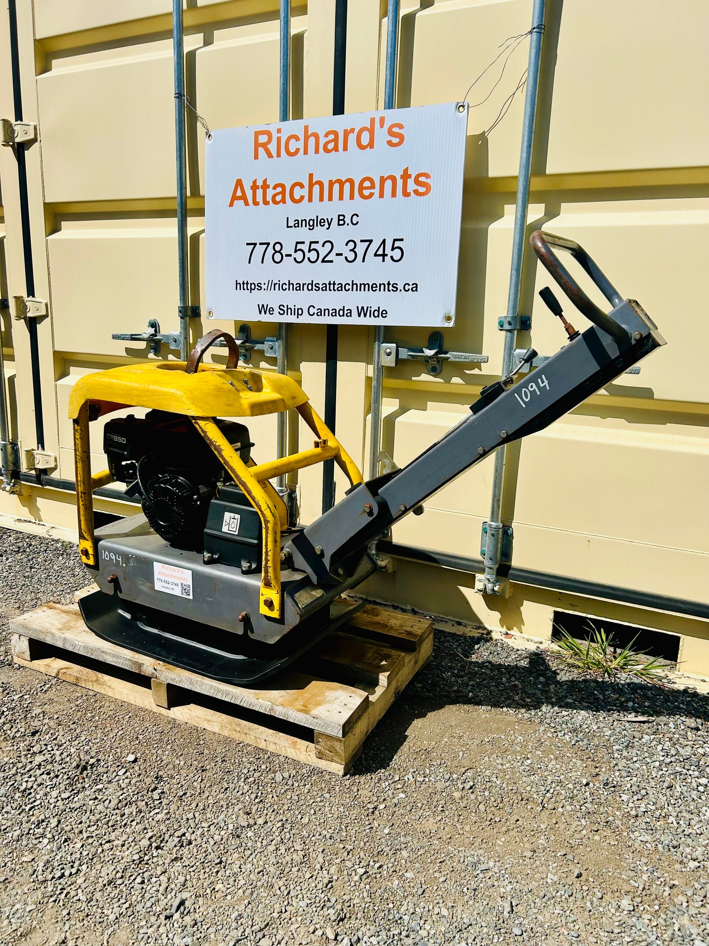 Used Atlas Copco RP204 Hydraulic Plate Compactor / Plate Tamper