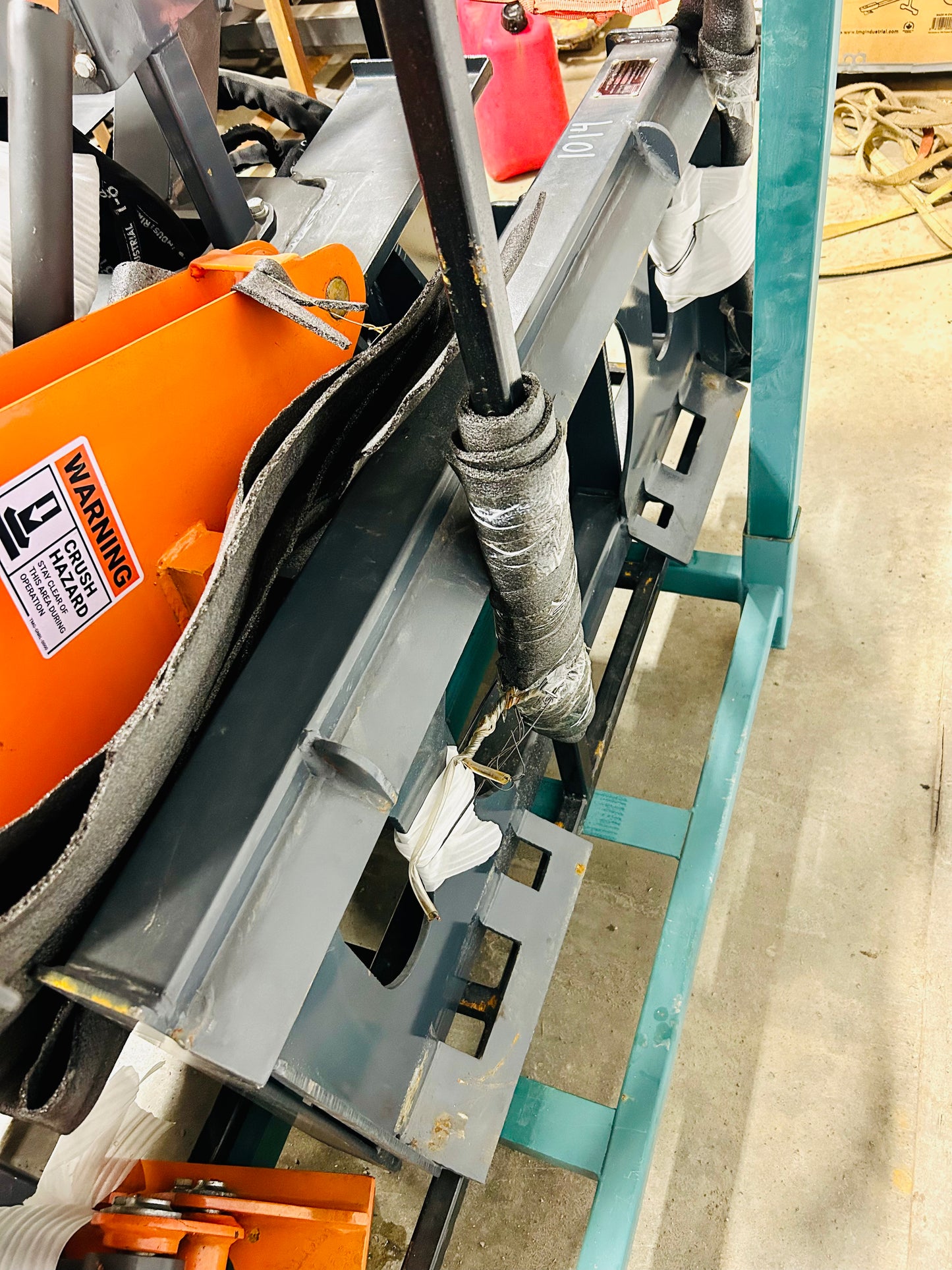 Skid Steer Swivel Backhoe Attachment, 16” Bucket Included, 8’ Digging Depth