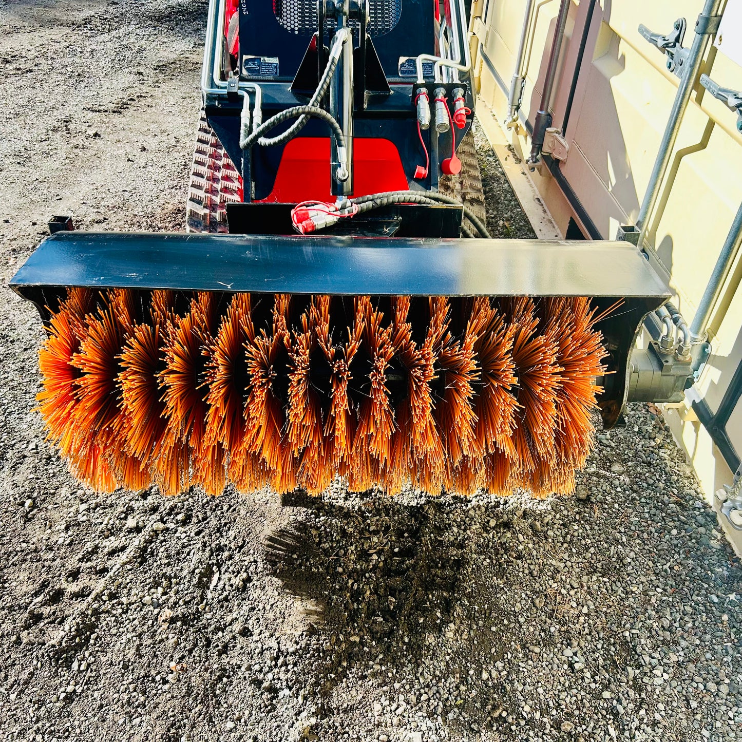 New Mini Skid Steer Manual Angle Hydraulic Broom