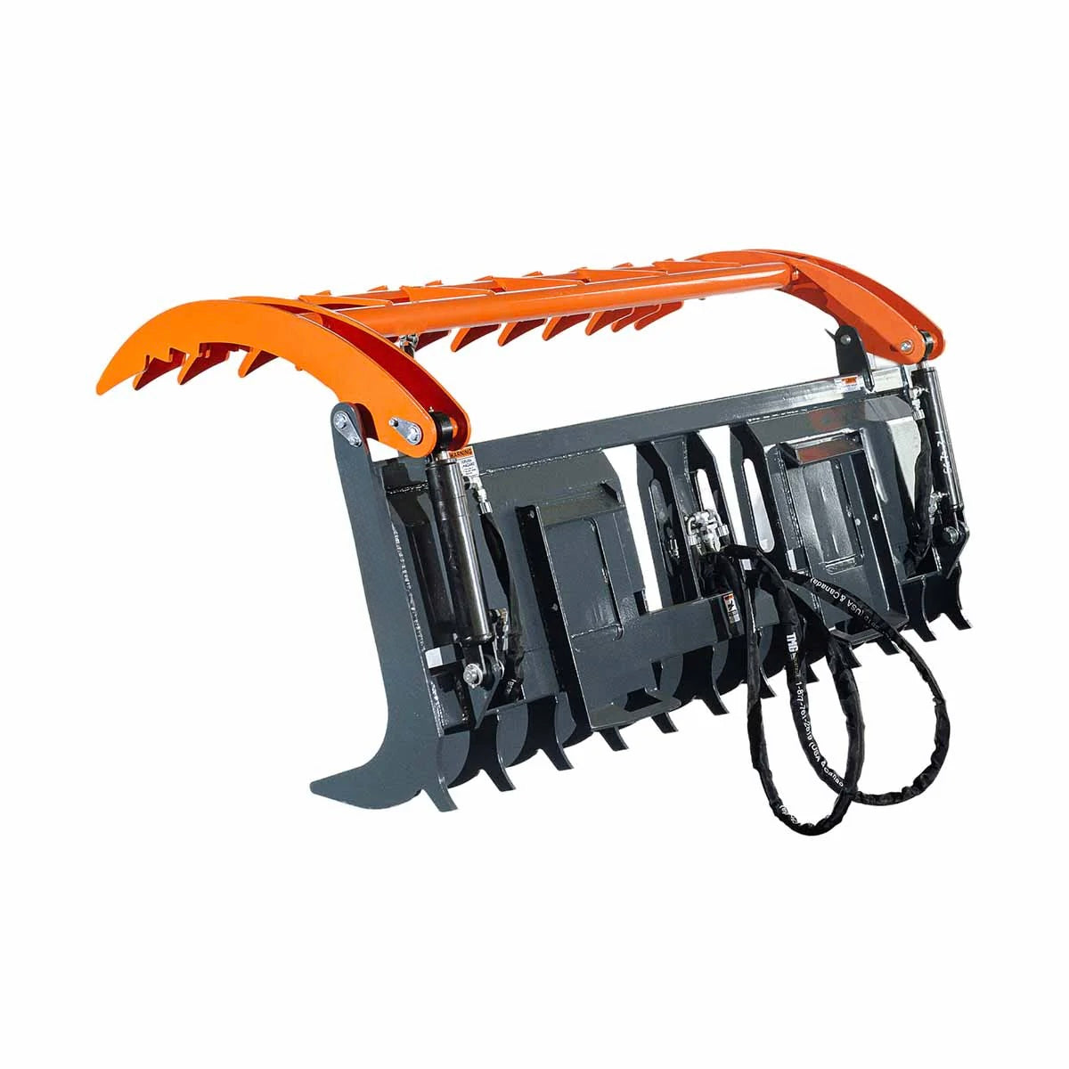New Skid Steer Skeleton Root Rake Grapple, 2600 LB Grapple Capacity