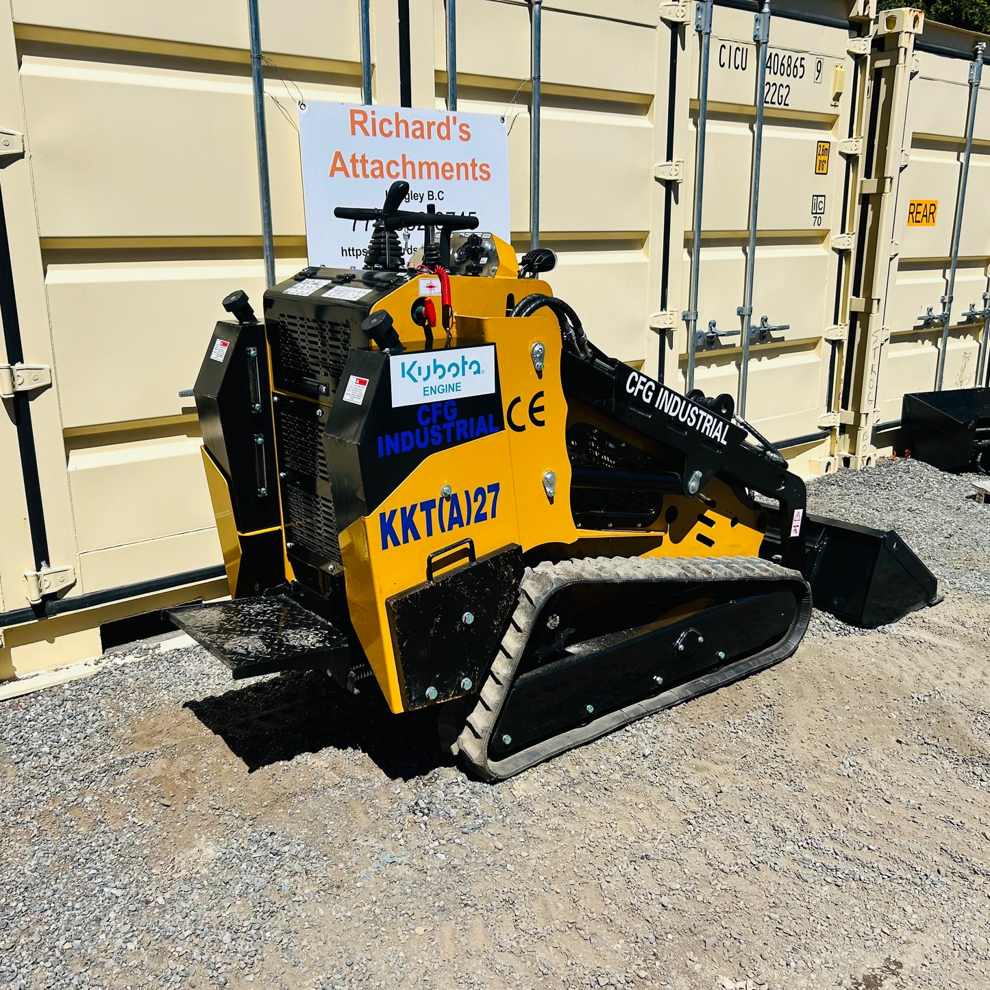 New CFG KKTA27 Kubota Diesel Tracked Mini Skid Steer