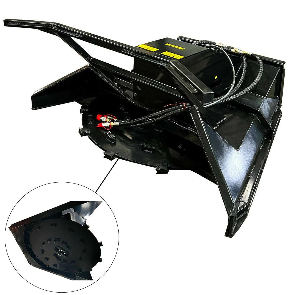 New 60'' Skid Steer Forestry Disc Mulcher, 20-69 GPM