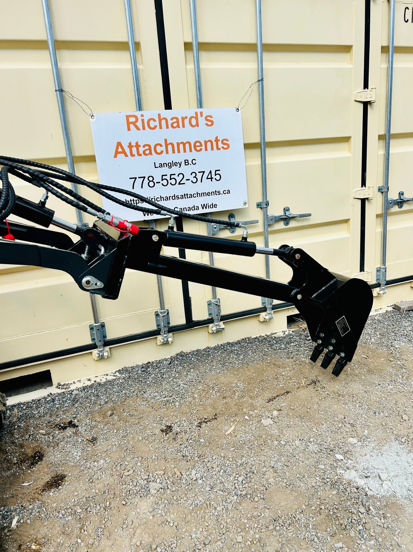 New Mini Skid Steer Backhoe Arm