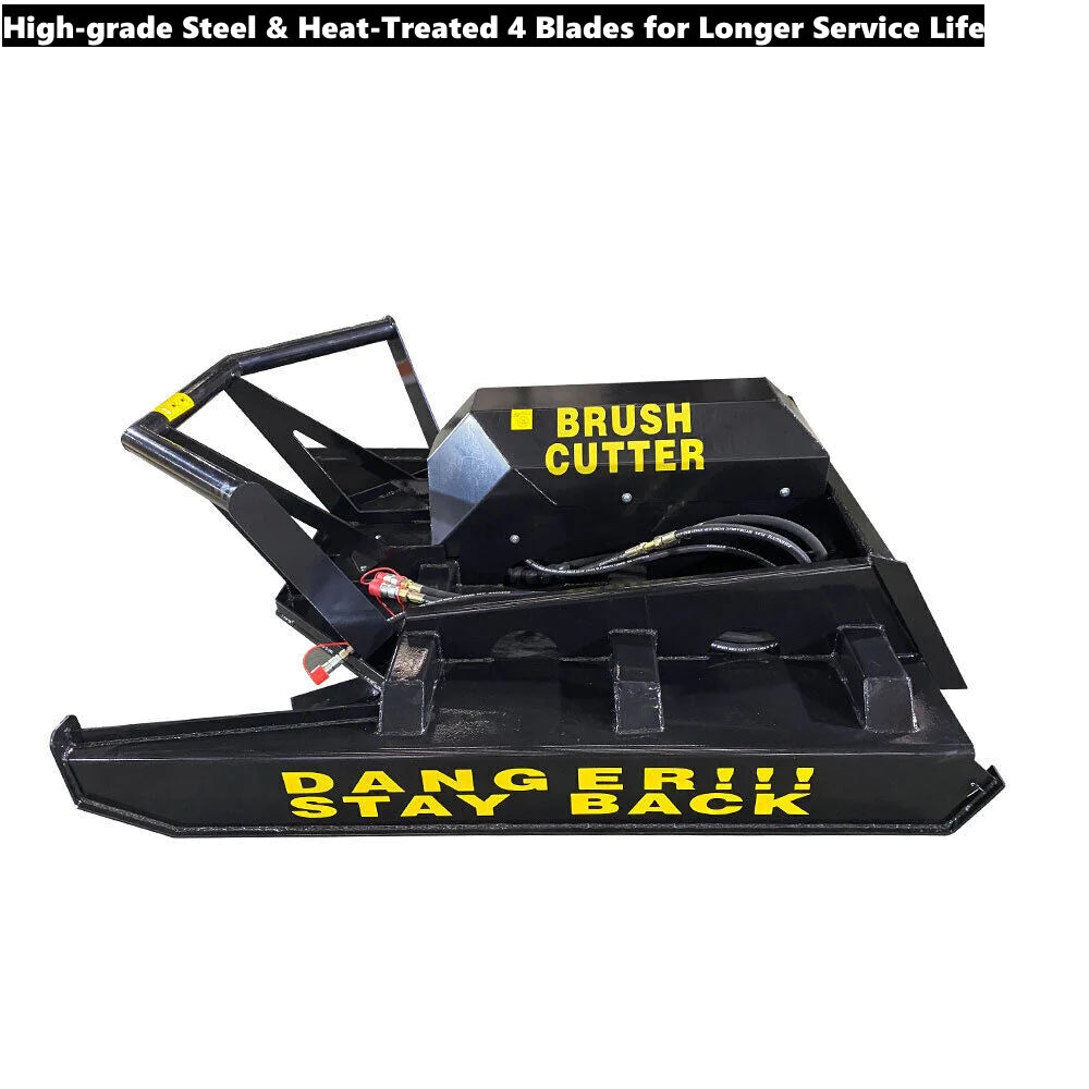New 72 '' Extreme Duty Skid Steer Brush Cutter, 4 blade