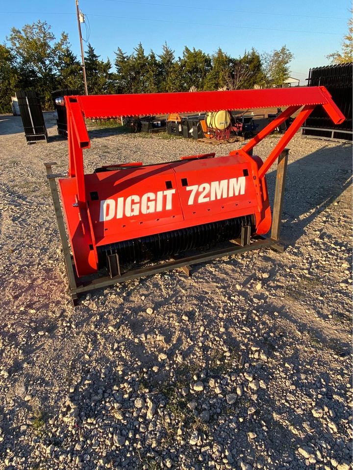 New 76 Inch Forestry Drum Mulcher - Skid Steer Attachment