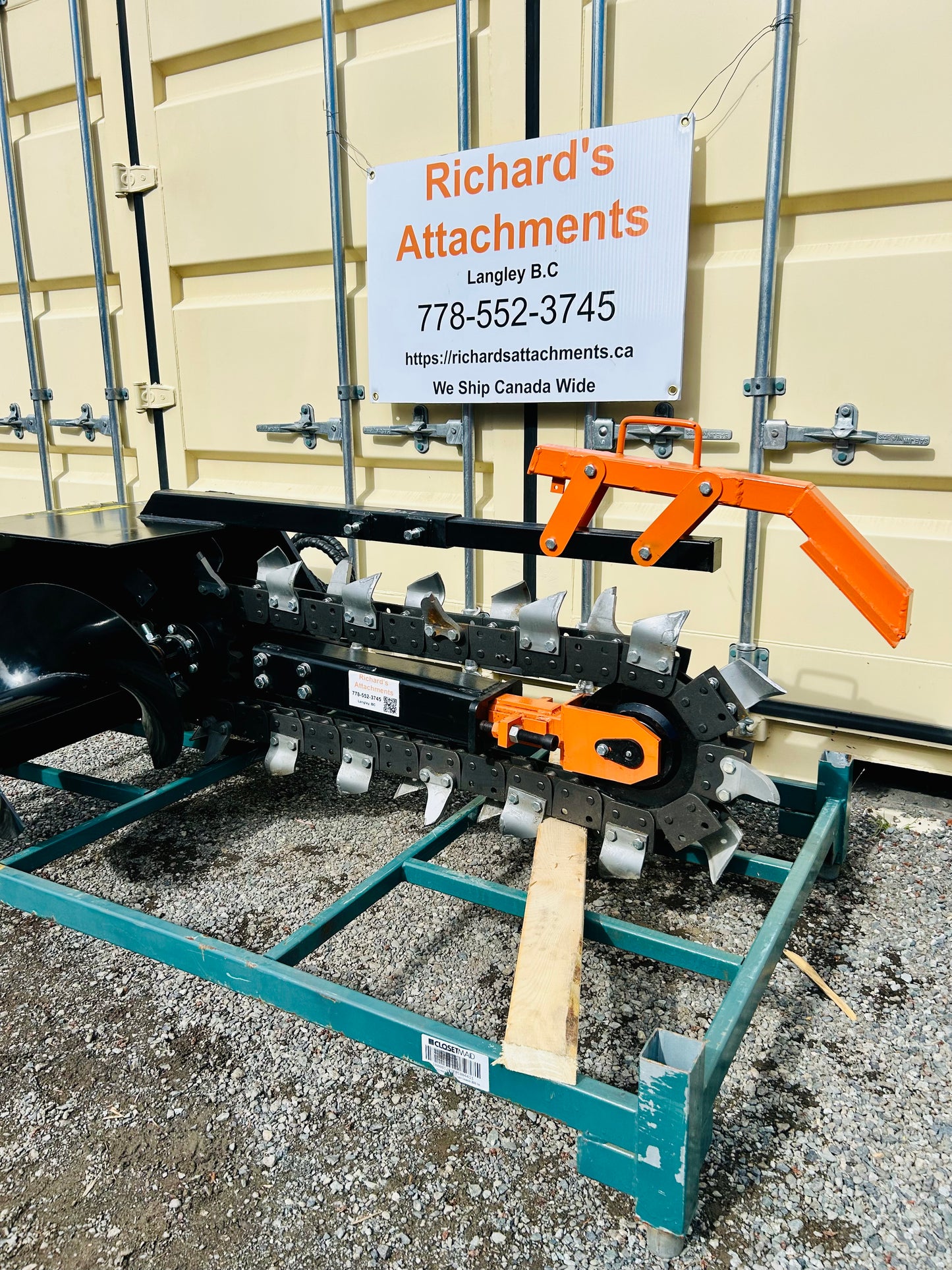 New 48" Skid Steer Trencher Attachment