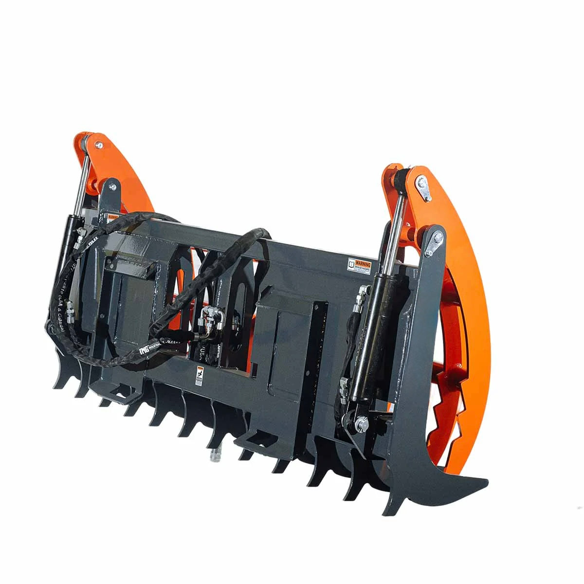 New Skid Steer Skeleton Root Rake Grapple, 2600 LB Grapple Capacity
