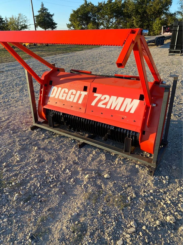 New 76 Inch Forestry Drum Mulcher - Skid Steer Attachment