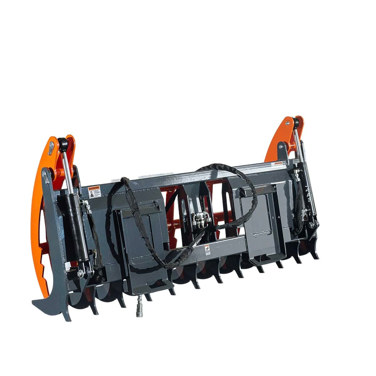 New Skid Steer Skeleton Root Rake Grapple, 2600 LB Grapple Capacity