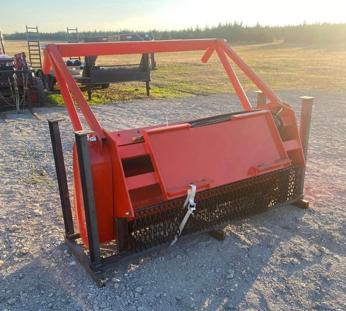 New 76 Inch Forestry Drum Mulcher - Skid Steer Attachment