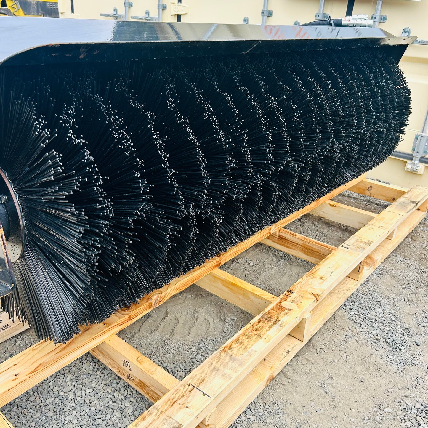 New Skid Steer Attachment Hydraulic Angle Broom