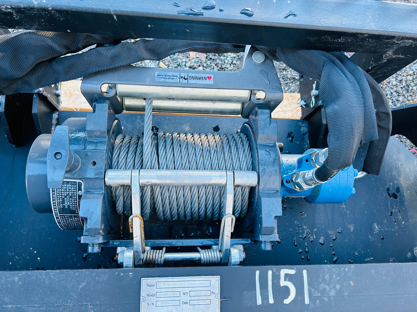 New 3 Ton Skid Steer Forestry Winch