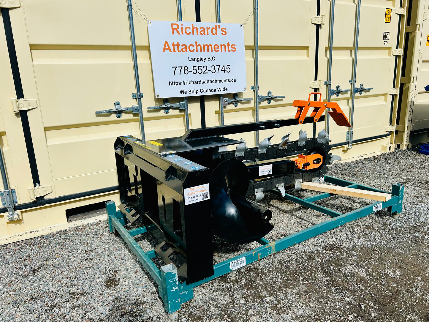 New 48" Skid Steer Trencher Attachment