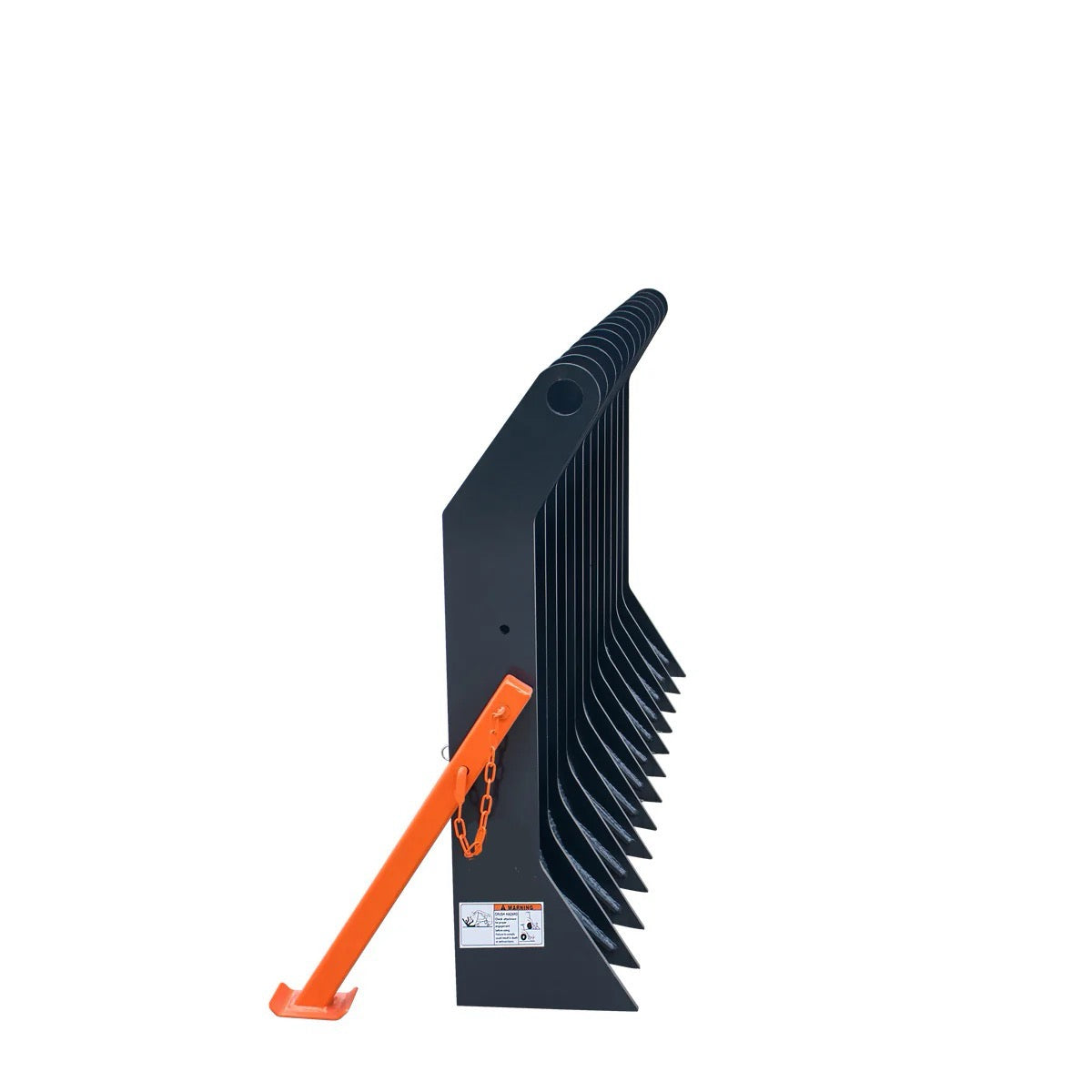 New Premium 72” Skid Steer Root Debris Rake Attachment, Universal Mount, 6” Tine Spacing, 30-50 HP Skid Steers