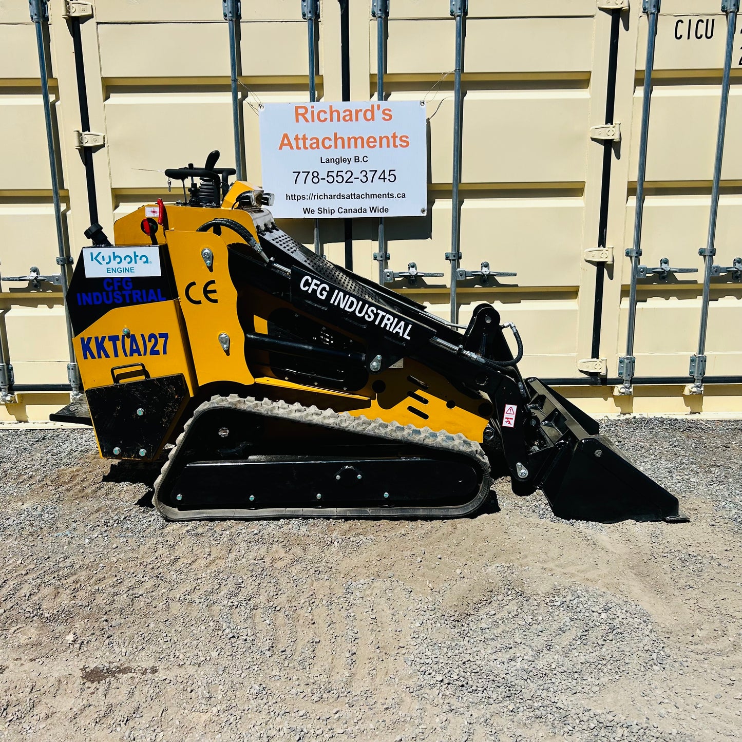 New CFG KKTA27 Kubota Diesel Tracked Mini Skid Steer