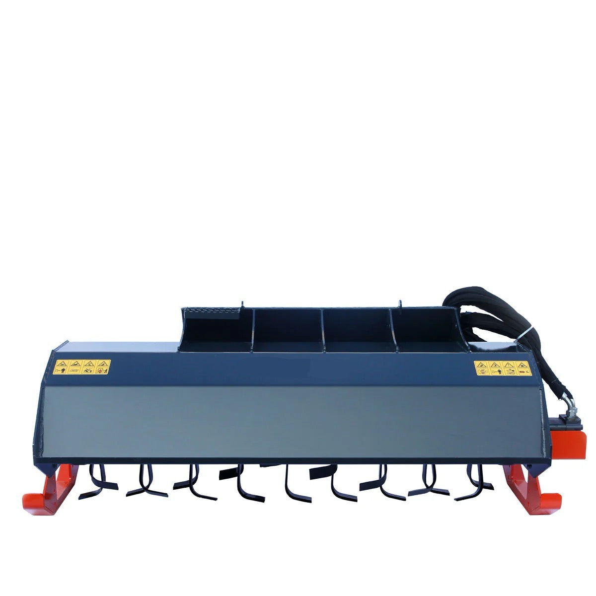 New Premium 72” Skid Steer Rotary Tiller, Bi-Directional, 6” Tilling Depth, Universal Skid Mount