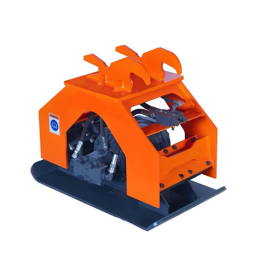 New Premium 8,800-lb Hydraulic Plate Compactor, 2-4 Ton Excavator Weight, 19” Compact Capacity