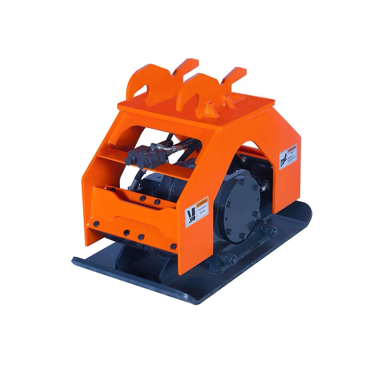 New Premium 8,800-lb Hydraulic Plate Compactor, 2-4 Ton Excavator Weight, 19” Compact Capacity