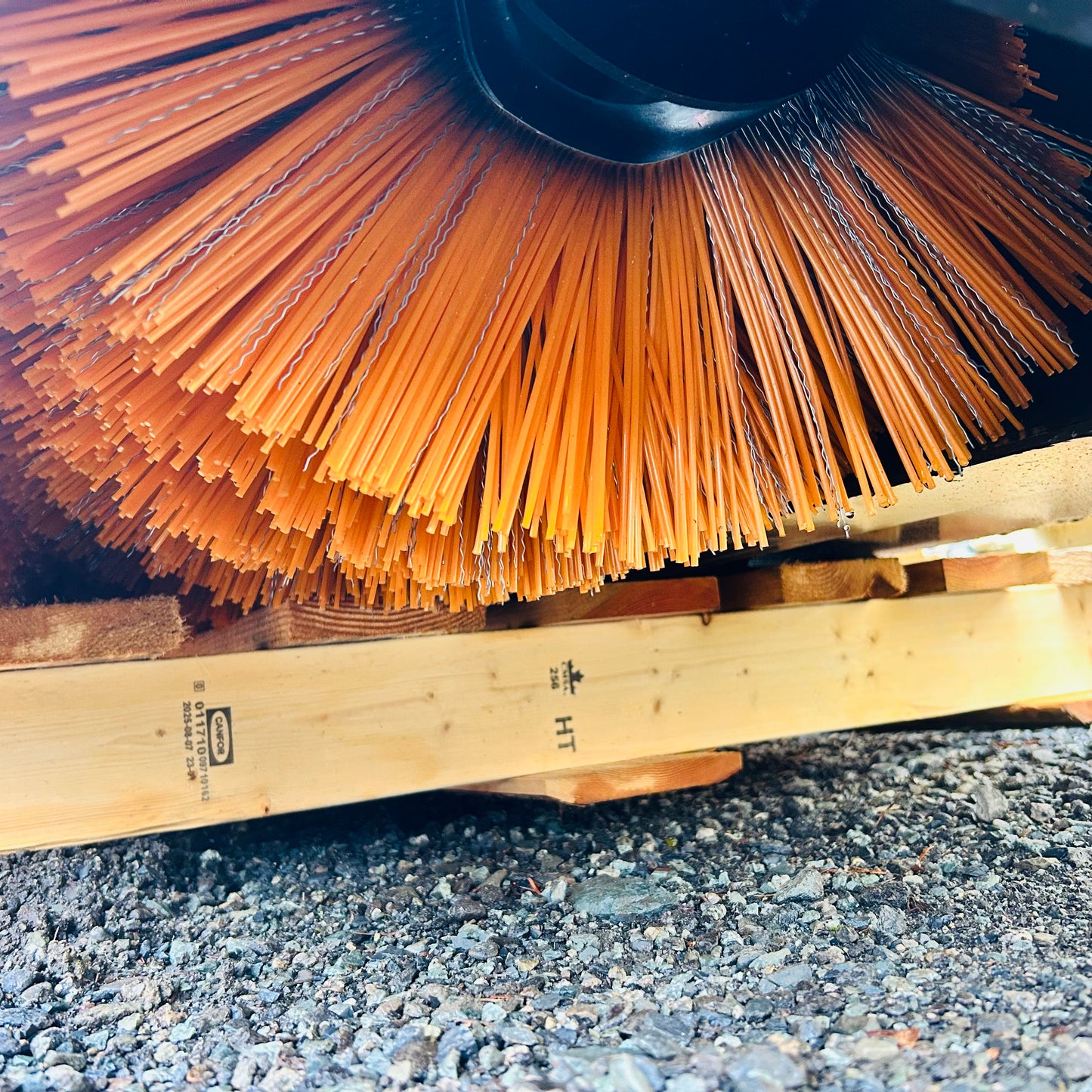 $2250 New 72” Skid Steer Pickup Broom Sweeper Bucket - SBGY72
