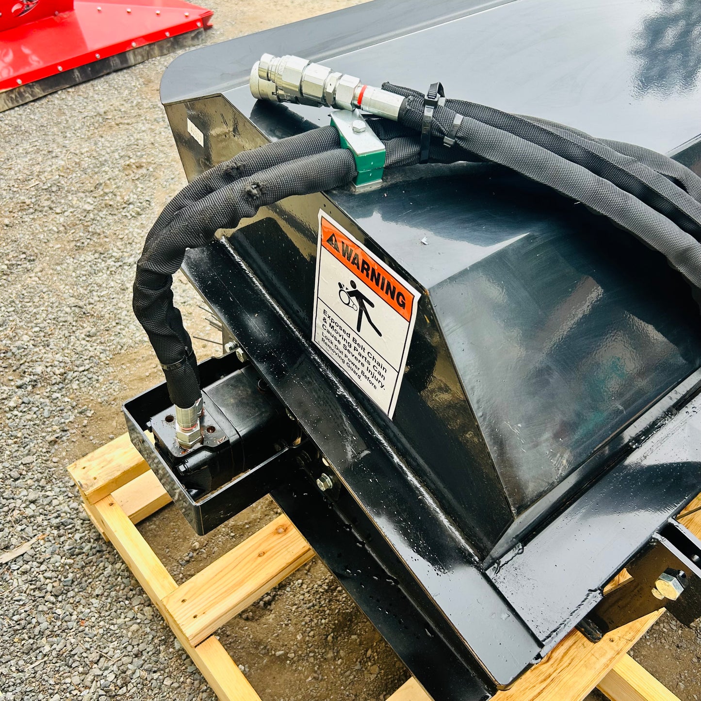 New Skid Steer Attachment Hydraulic Angle Broom