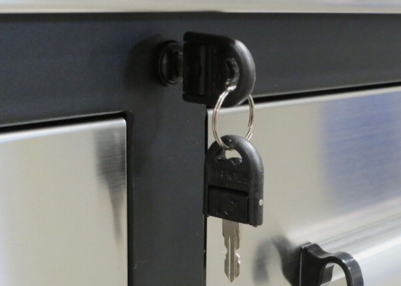 New 7' Stainless Steel Garage Cabinet Workbench (10 Drawers & 2 Cabinets)