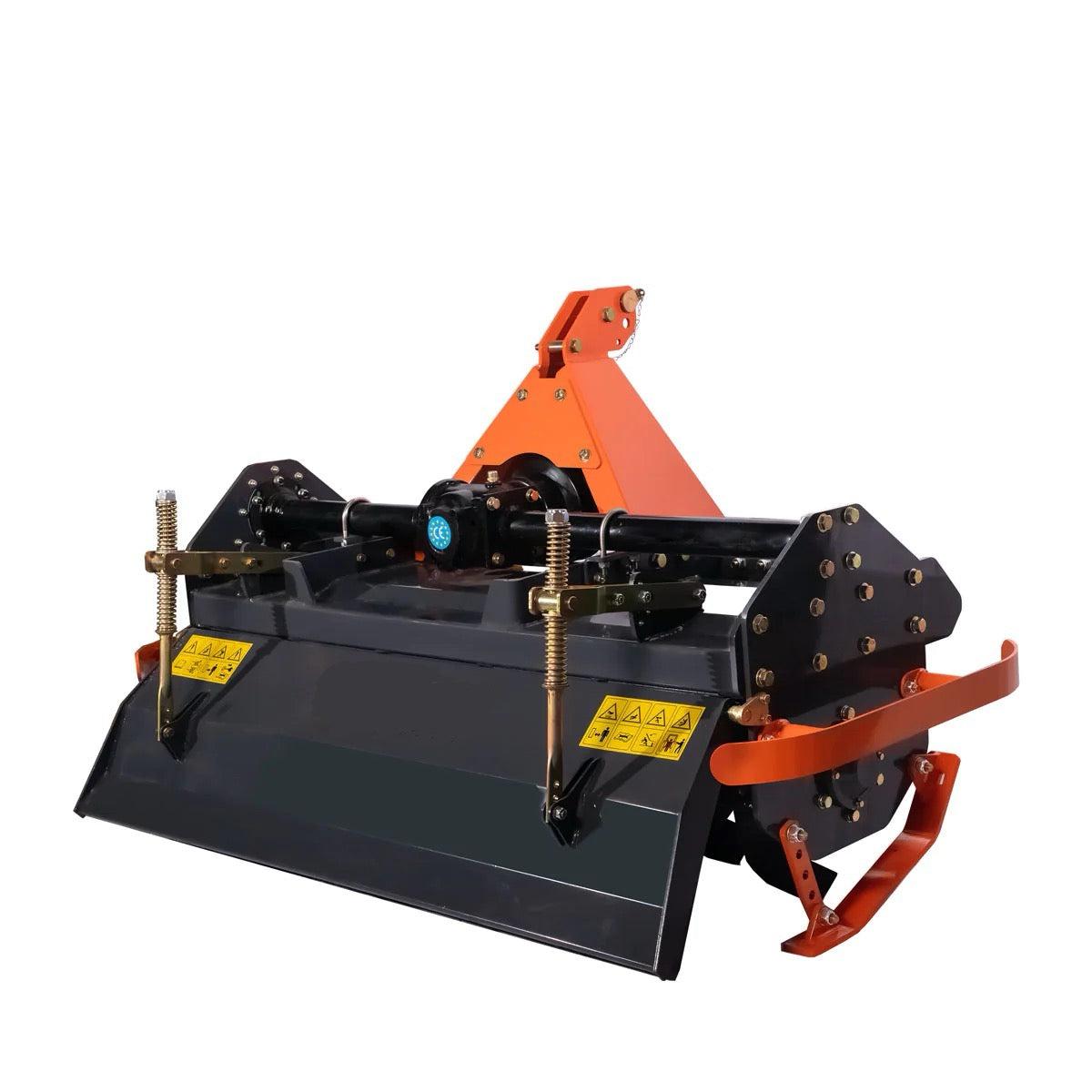 New Premium 55” 3-Point Hitch Rotary Tiller, 30-40 HP Compact Tractor, 6” Tilling Depth, PTO Shaft Included, Category 2 Hookup