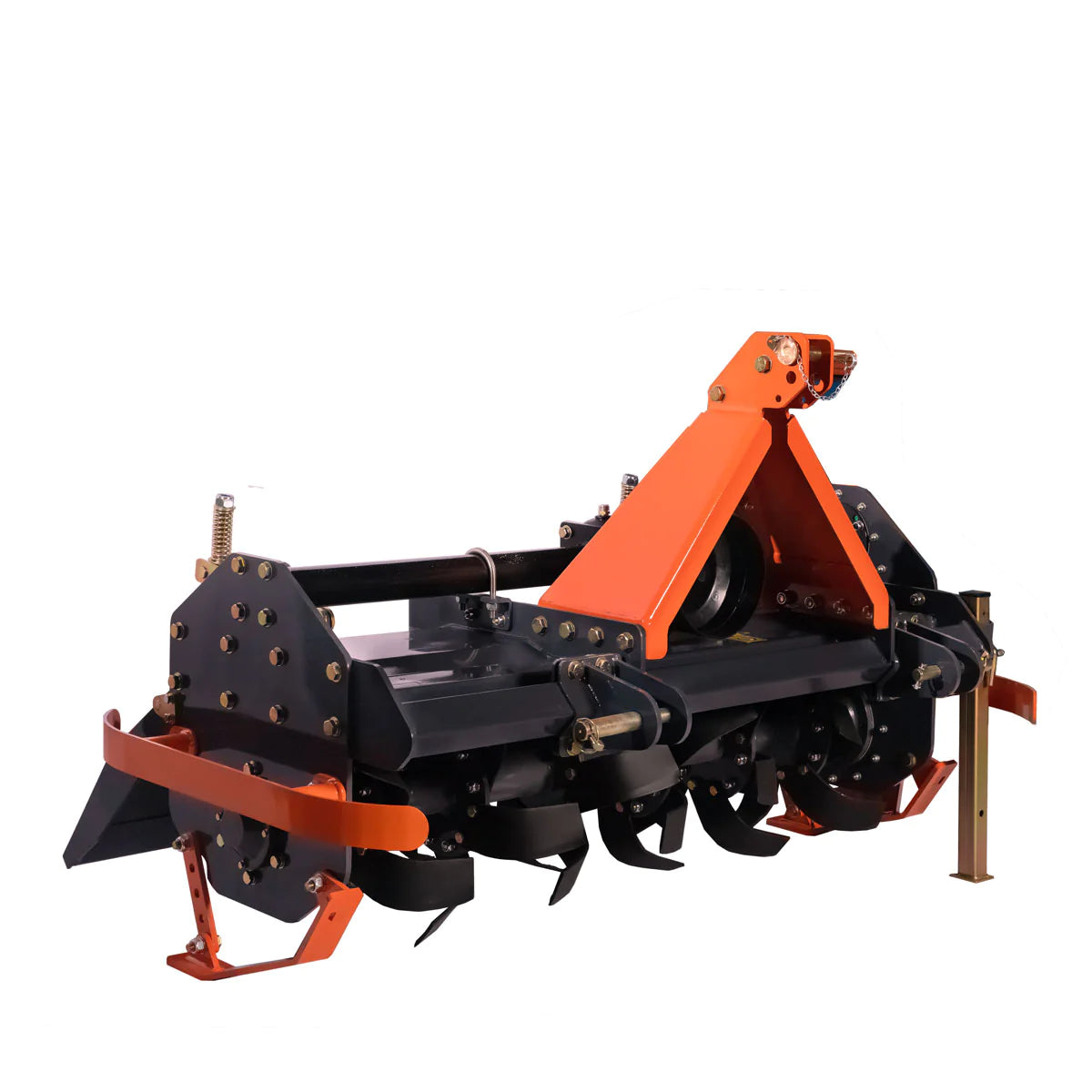 New Premium 55” 3-Point Hitch Rotary Tiller, 30-40 HP Compact Tractor, 6” Tilling Depth, PTO Shaft Included, Category 2 Hookup