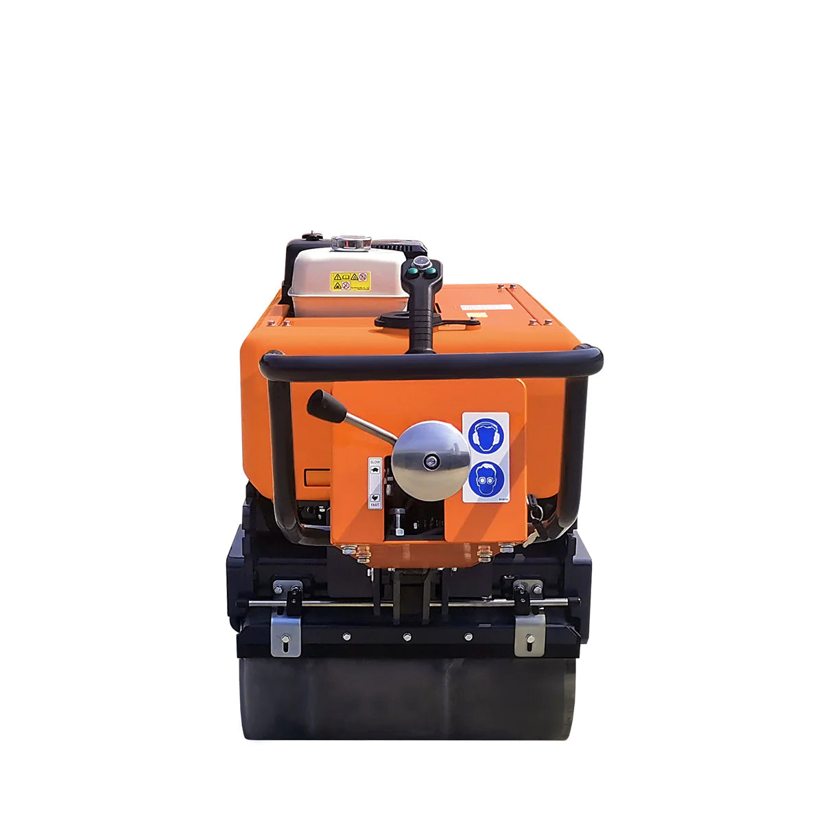 New Premium 1-Ton Walk-Behind Double Drum Vibratory Roller, 13 HP Honda GX390 Gasoline Engine, 14” Drum, 3800 lb Compaction Force