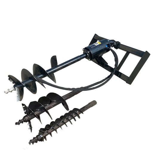 New Skid Steer Hydraulic Auger with 3 bits