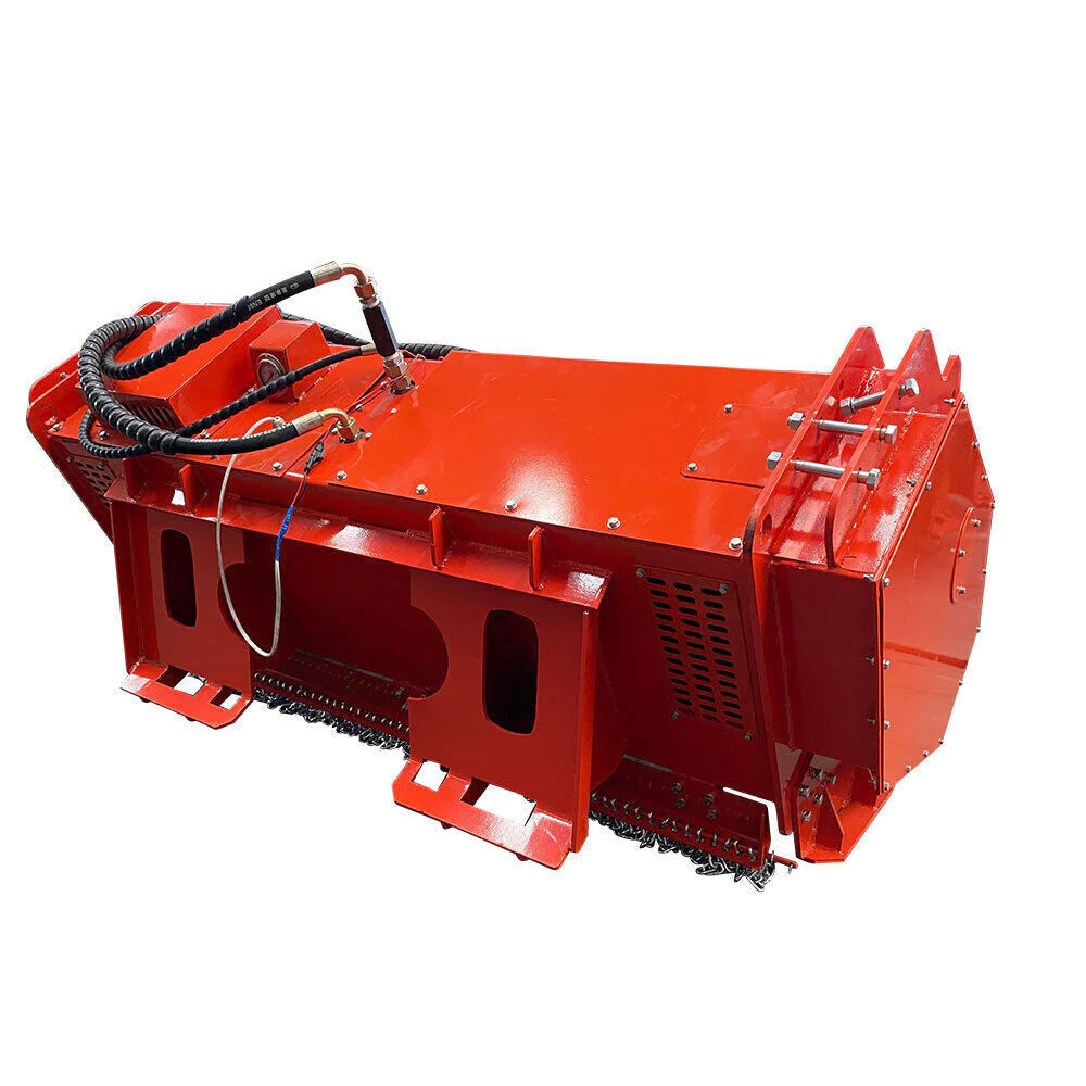 New 81'' Skid Steer Forestry Drum Mulcher, 24-32 GPM