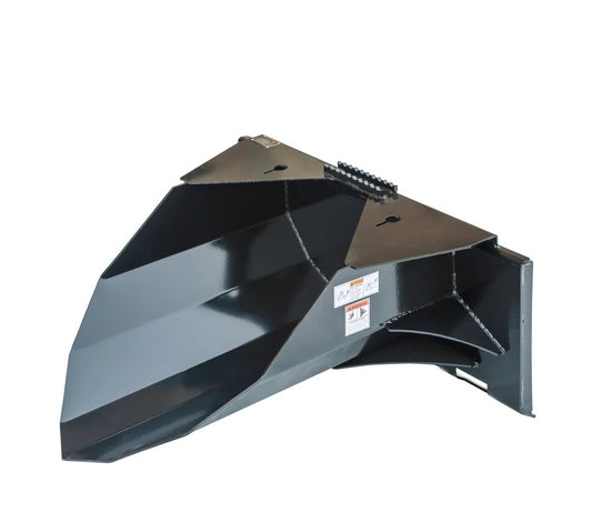 New Premium 42” Heavy-Duty Skid Steer Tree Scoop, 1500-lb Capacity, Chain Slot, 30” Mouth Opening, High Abrasive Cut Edge