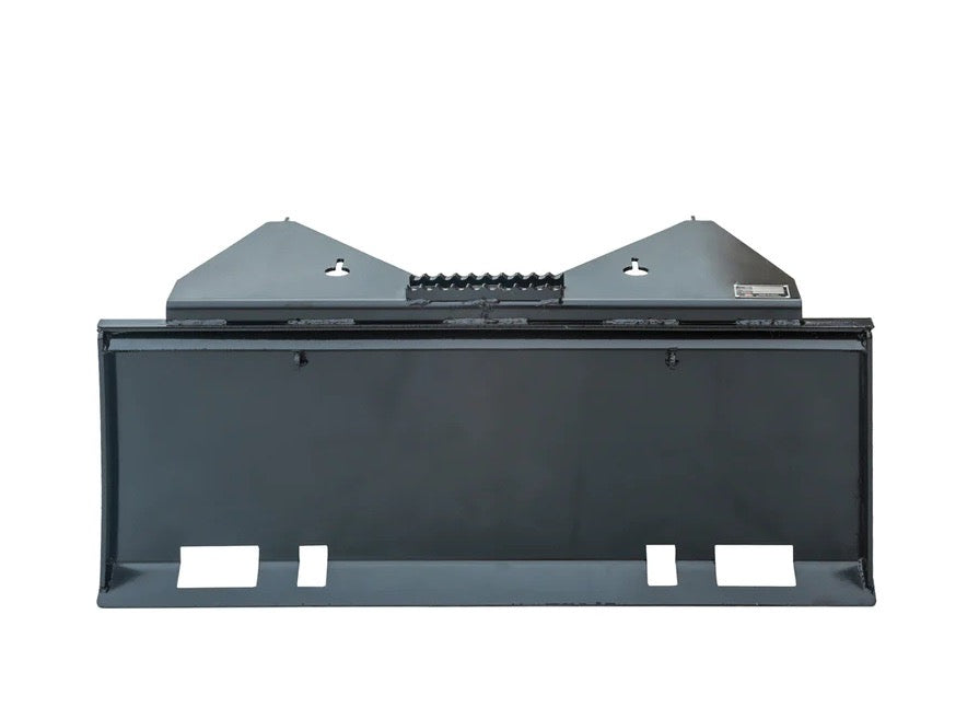 New Premium 42” Heavy-Duty Skid Steer Tree Scoop, 1500-lb Capacity, Chain Slot, 30” Mouth Opening, High Abrasive Cut Edge