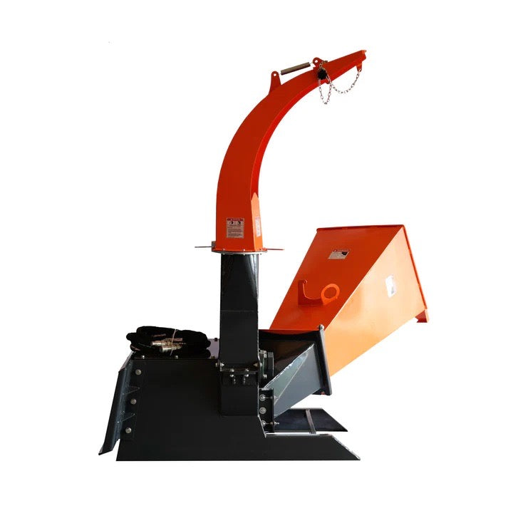 New Premium 6" Skid Steer Wood Chipper, Gravity-Fed, Universal Skid Steer Mount