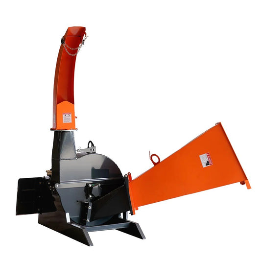 New Premium 6" Skid Steer Wood Chipper, Gravity-Fed, Universal Skid Steer Mount
