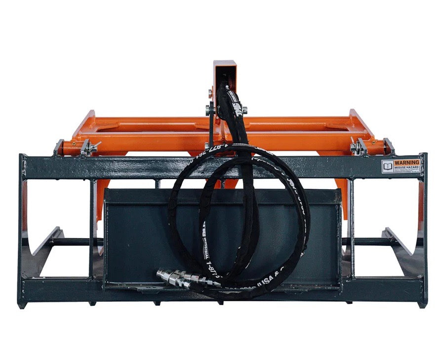 New Premium 42” Mini Skid Steer Skeleton Grapple Attachment, Toro Style Mount, 24” Arm Opening, 2000 lb Weight Capacity