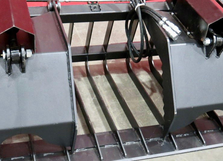 New 72" Dual-Cylinder Rock Grapple Bucket