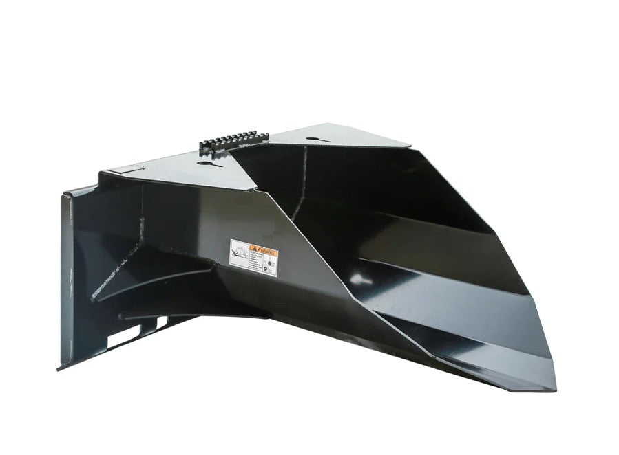 New Premium 42” Heavy-Duty Skid Steer Tree Scoop, 1500-lb Capacity, Chain Slot, 30” Mouth Opening, High Abrasive Cut Edge
