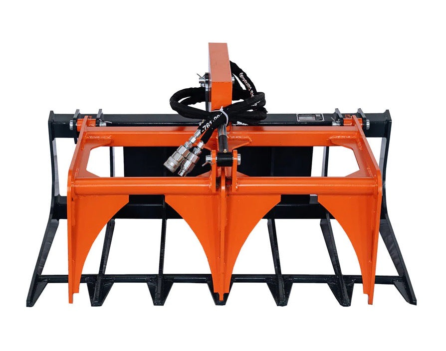 New Premium 42” Mini Skid Steer Skeleton Grapple Attachment, Toro Style Mount, 24” Arm Opening, 2000 lb Weight Capacity