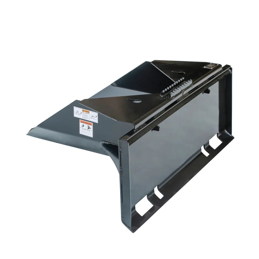 New Premium 42” Heavy-Duty Skid Steer Tree Scoop, 1500-lb Capacity, Chain Slot, 30” Mouth Opening, High Abrasive Cut Edge