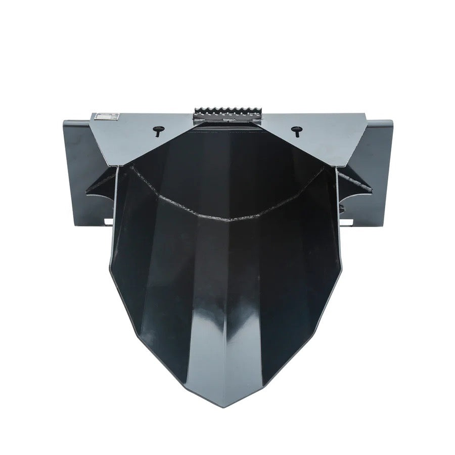 New Premium 42” Heavy-Duty Skid Steer Tree Scoop, 1500-lb Capacity, Chain Slot, 30” Mouth Opening, High Abrasive Cut Edge