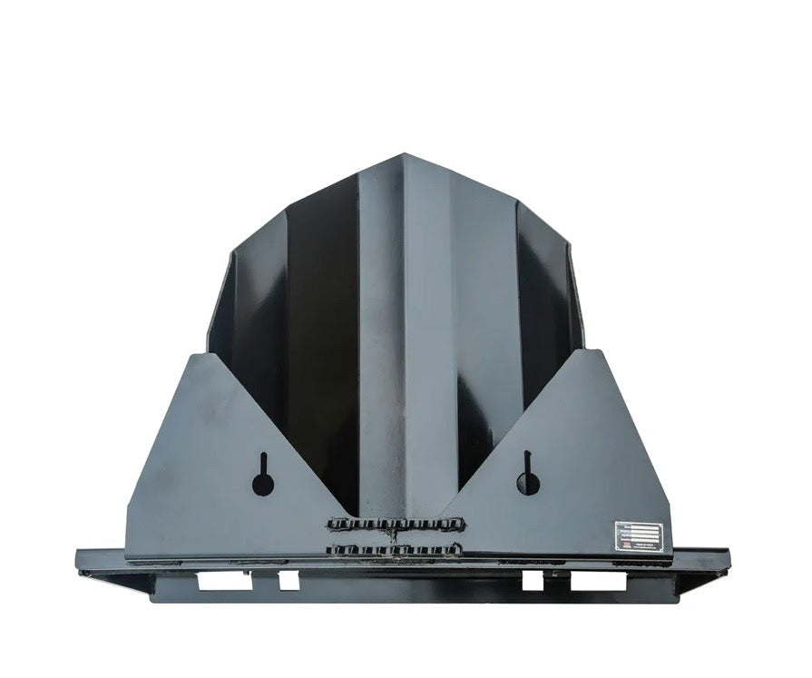 New Premium 42” Heavy-Duty Skid Steer Tree Scoop, 1500-lb Capacity, Chain Slot, 30” Mouth Opening, High Abrasive Cut Edge