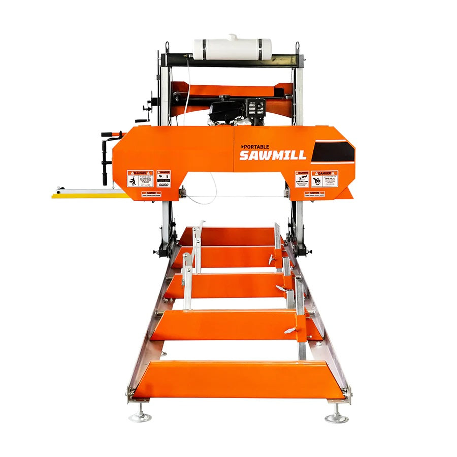 New 30" Portable Sawmill, 14 HP Kohler Engine, 28" Board Width, 12' Log Length, 14.5' Track Bed