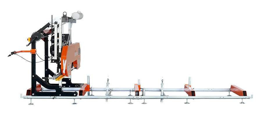 New 30" Portable Sawmill, 14 HP Kohler Engine, 28" Board Width, 12' Log Length, 14.5' Track Bed