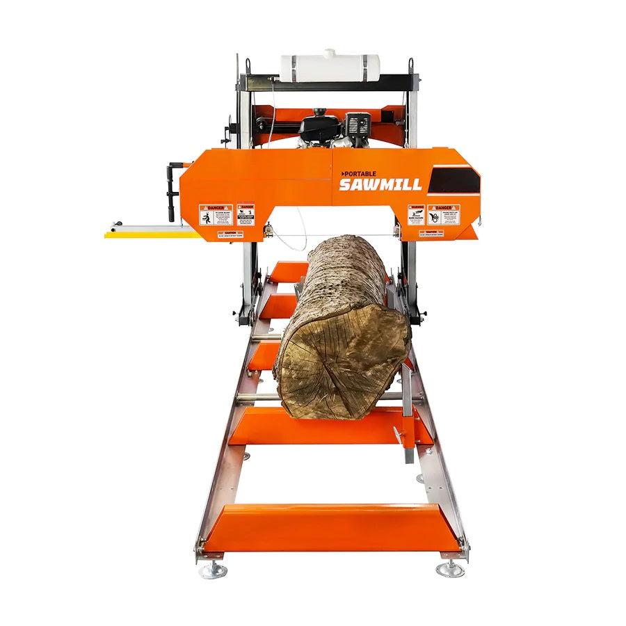 New 30" Portable Sawmill, 14 HP Kohler Engine, 28" Board Width, 12' Log Length, 14.5' Track Bed